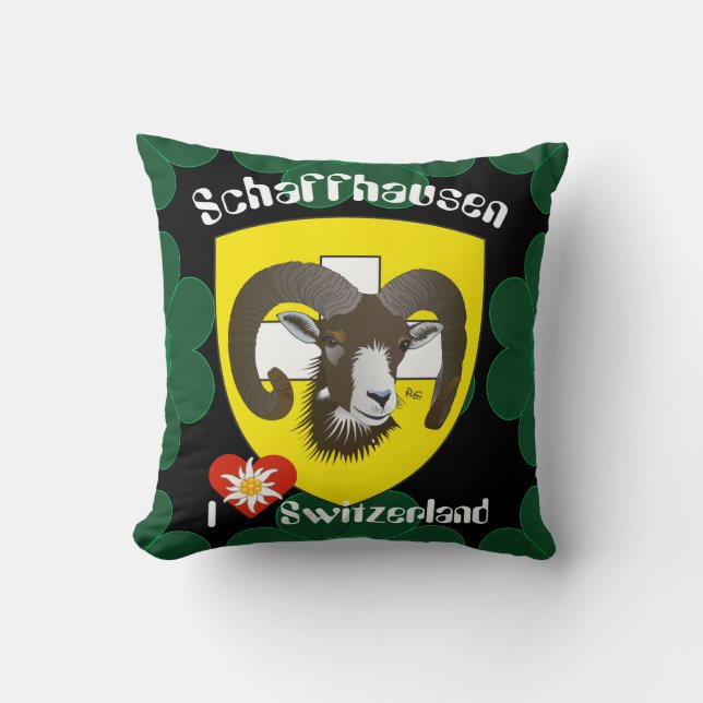 Schaffhausen Switzerland Kissen Throw Pillow (Front)