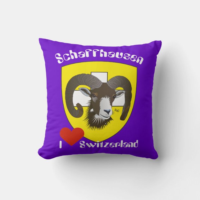 Schaffhausen Switzerland Kissen Throw Pillow (Front)
