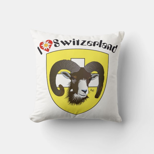 Schaffhausen Switzerland Kissen Throw Pillow (Front)