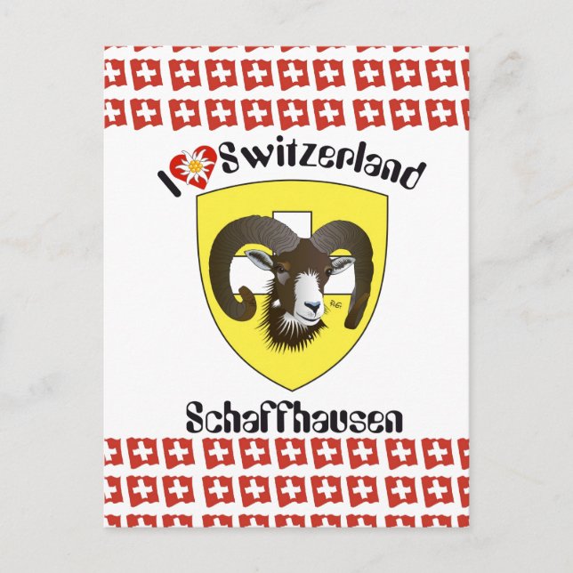 Schaffhausen Switzerland postcard (Front)