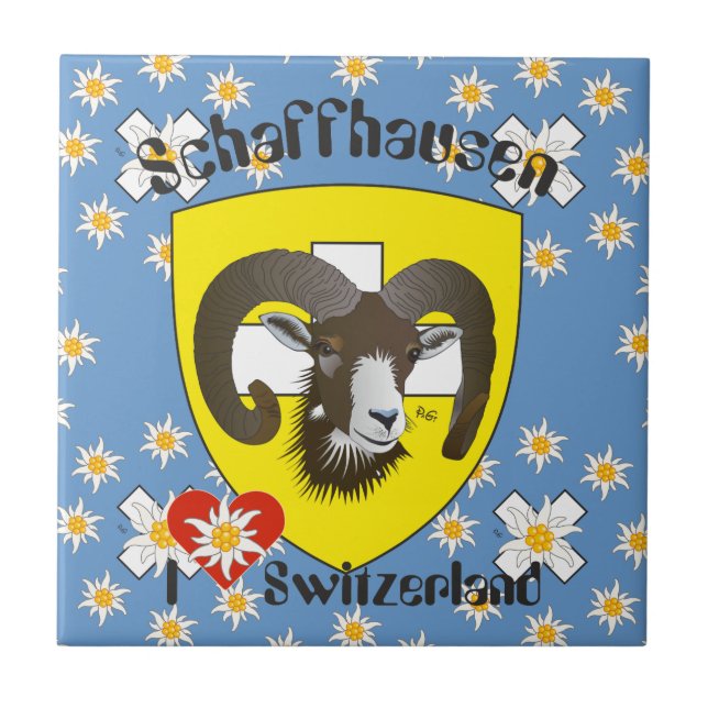Schaffhausen - Switzerland - Suisse - Svizzera Fli Tile (Front)