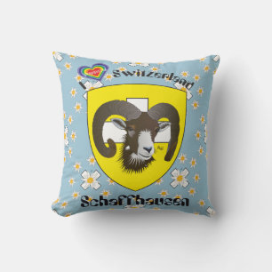 Schaffhausen - Switzerland - Suisse - Svizzera Kis Throw Pillow