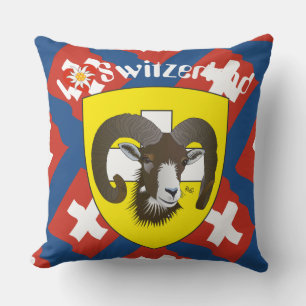 Schaffhausen - Switzerland - Suisse - Svizzera Kis Throw Pillow