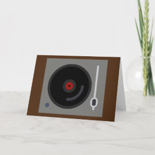 Schallplattenspieler record player card