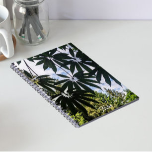 Schefflera Plant Leaves Floral Notebook