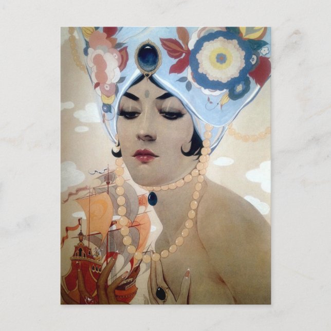 Scheherazade by Alberto Vargas (1921) Postcard (Front)