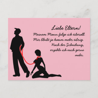 Scheidung Vorhersage An der Leine Postcard