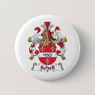 Schell Family Crest 2 Inch Round Button