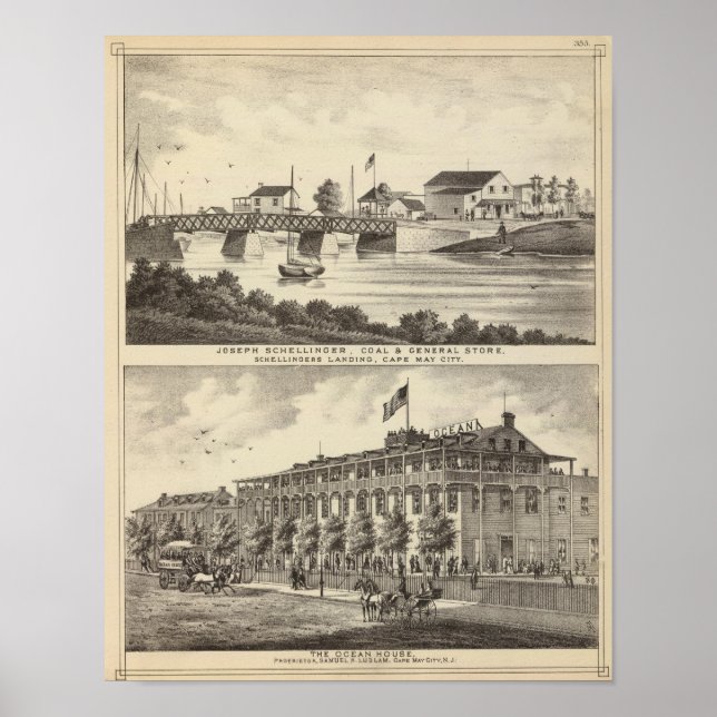Schellinger Store and Ocean House Poster (Front)