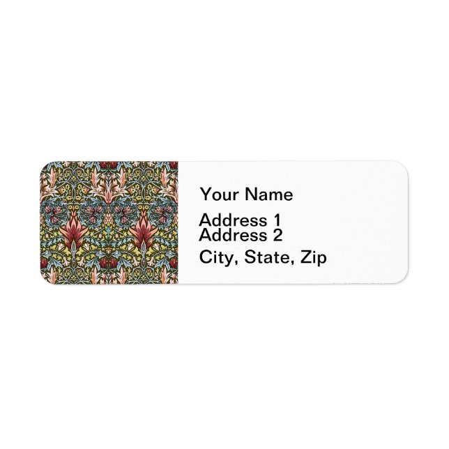 Schéma floral William Morris Snakeshead (Devant)