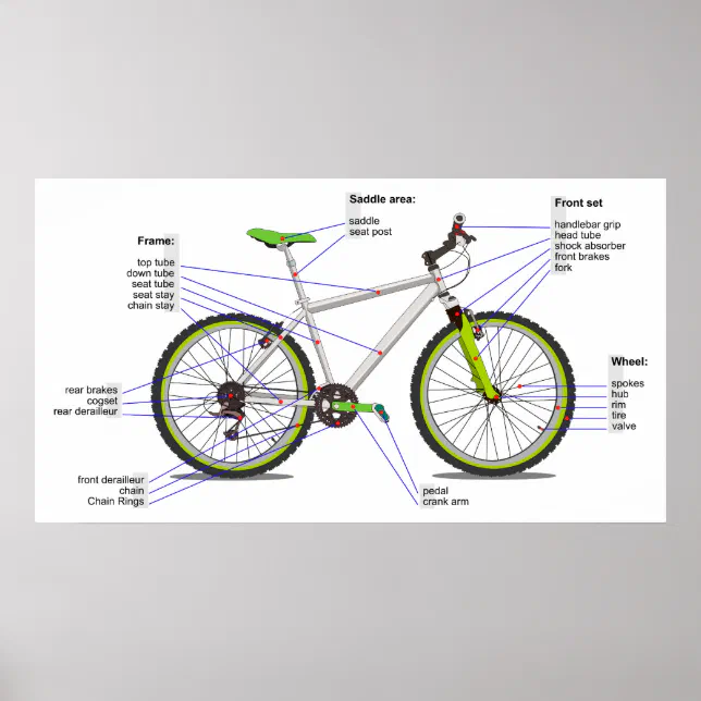 Diagram Bicycle Rear Wheel Components Hub Bike Parts Diagram Parts
