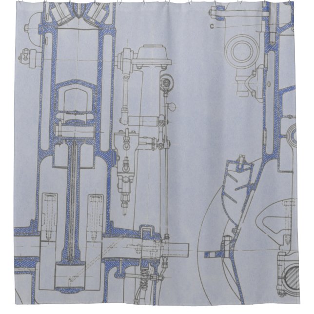 Schematic Drawing Old blueprint rustic colours sof (Front)