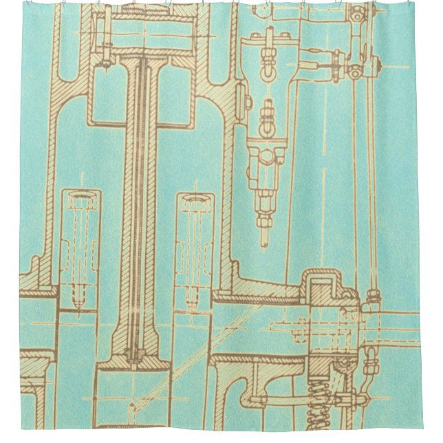 Schematic Drawing Old blueprint rustic colours sof (Front)