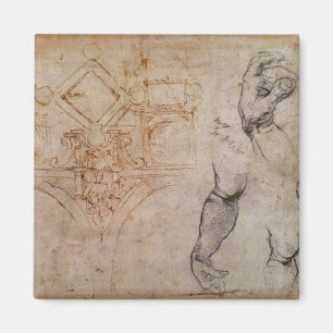 Scheme for the Sistine Chapel Ceiling, c.1508 Magnet