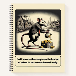 Scheming Tails: The Conniving Rat Politician  Notebook