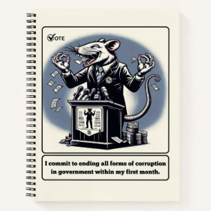Scheming Tails: The Conniving Rat Politician  Notebook