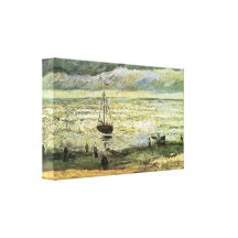 Scheveningen beach in stormy weather by van Gogh Canvas Prints