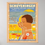 Scheveningen ~ The Hague on Sea Poster<br><div class="desc">Scheveningen ~ The Hague on Sea,  Holland Poster 

Vintage Art Deco Travel Poster, vintage advertising poster, travel, art deco, retro ads, scheviningen, netherlands, den hague holland, beach resort,  holland, seaside resort, seaside, resort, hague, the hague, , travel poster, art, deco, vintage</div>