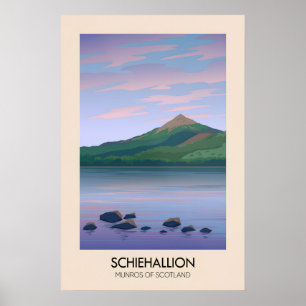Schiehallion Munros Of Scotland Travel Poster