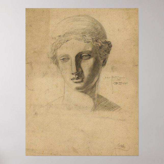 Schiele - Antique Bust 1906 Poster (Front)