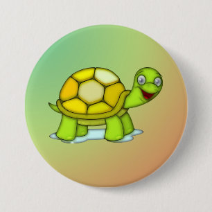 Schildkröte 3 Inch Round Button