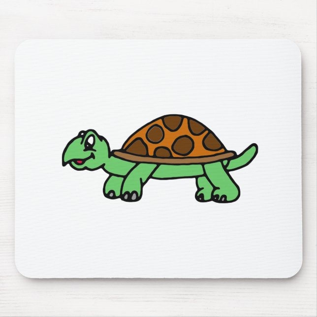 Schildkröte Lustig Mouse Pad (Front)