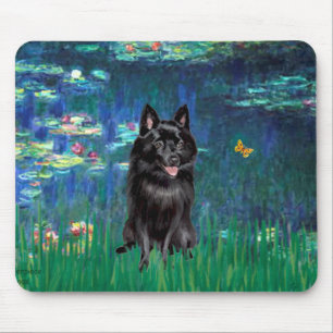 Schipperke 4 - Lilies 5 Mouse Pad