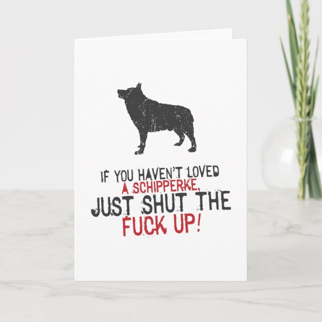 Schipperke Card (Front)