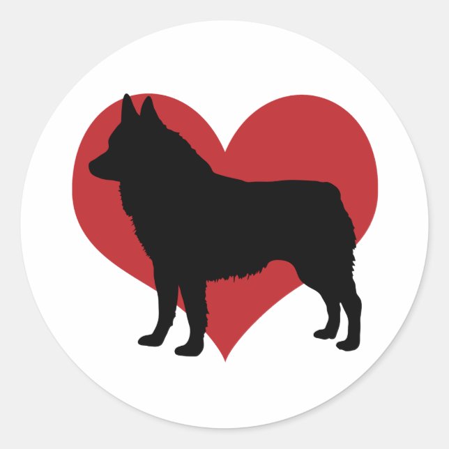 Schipperke Classic Round Sticker (Front)