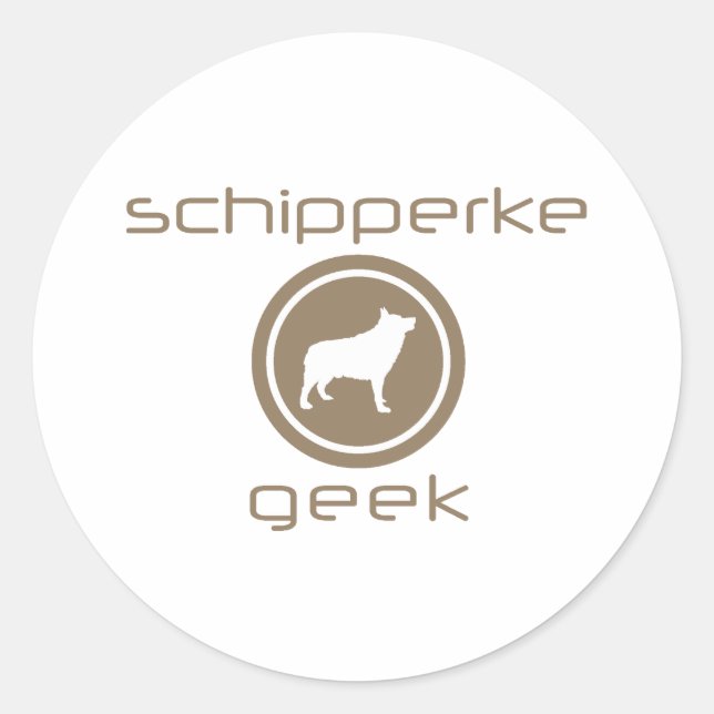 Schipperke Classic Round Sticker (Front)
