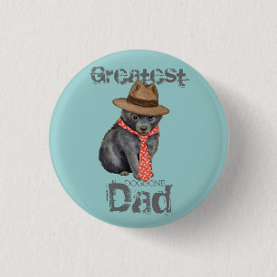 Schipperke Dad 1 Inch Round Button