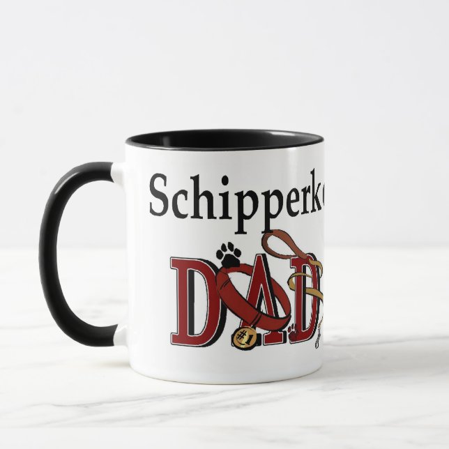 Schipperke Dad Gifts Mug (Left)