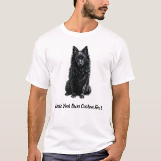 Schipperke Dog Create Your Own Custom Text T-Shirt
