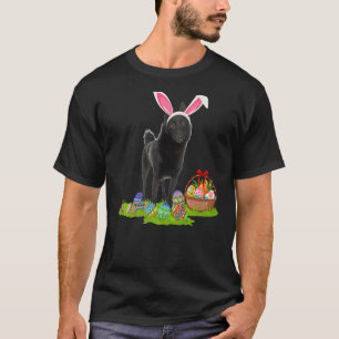 Schipperke Dog Easter Egg Hunting Bunny Schipperke T-Shirt