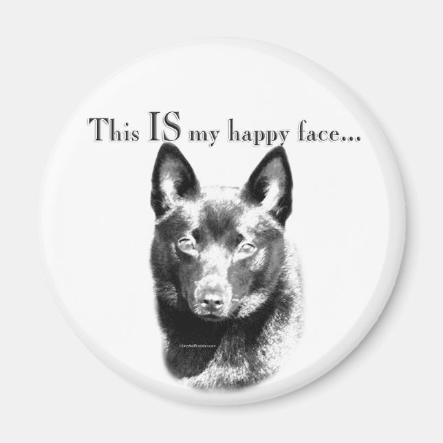 Schipperke Happy Face Magnet (Front)