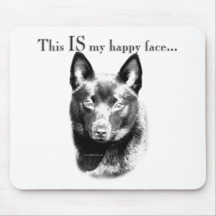 Schipperke Happy Face Mouse Pad