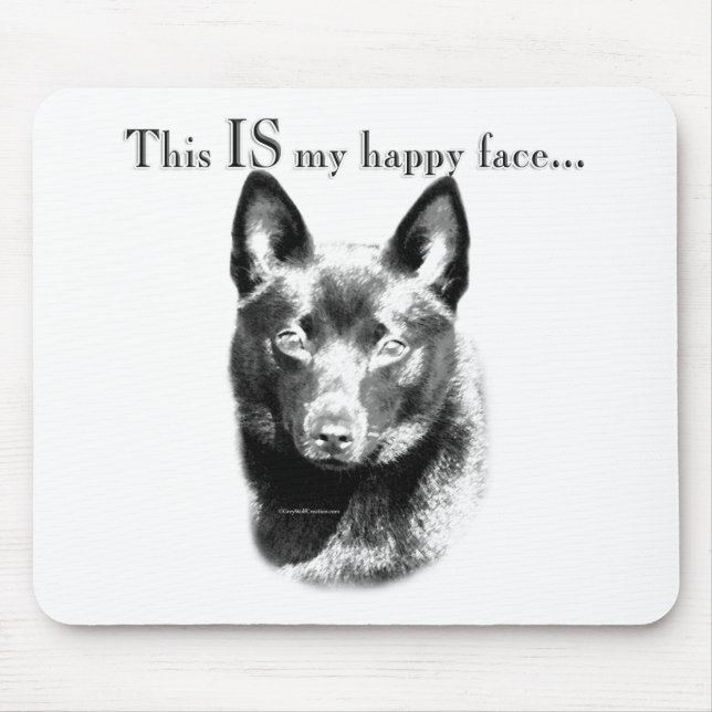 Schipperke Happy Face Mouse Pad (Front)