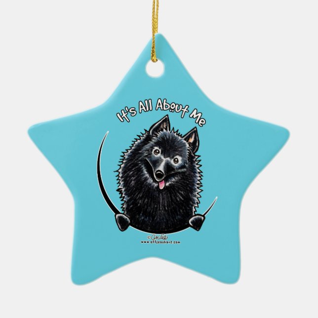 Schipperke IAAM Ceramic Ornament (Front)