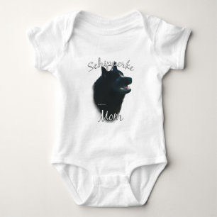 Schipperke Mom 2 Baby Bodysuit