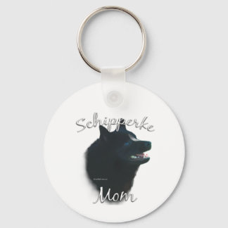 Schipperke Mom 2 Keychain