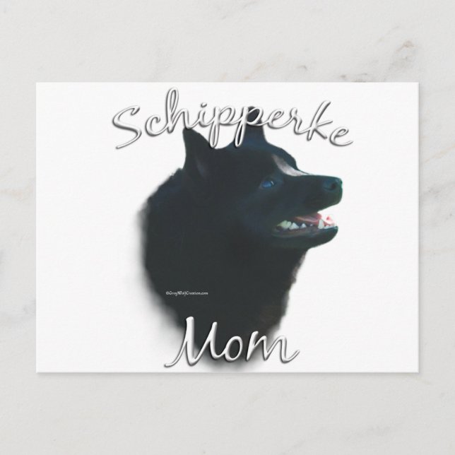 Schipperke Mom 2 Postcard (Front)