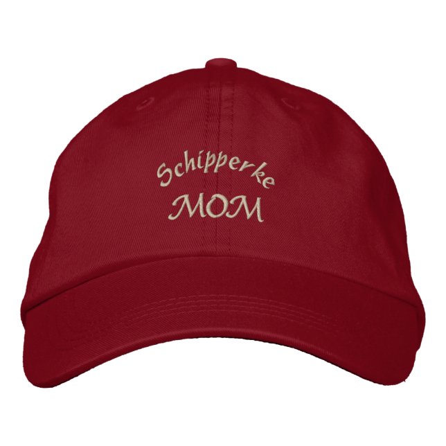 Schipperke Mom Gifts Embroidered Hat (Front)