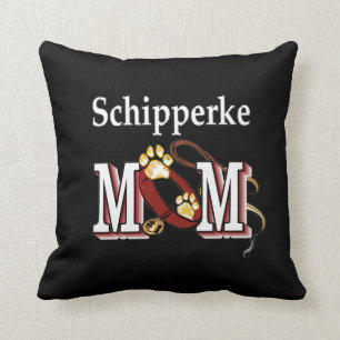 Schipperke Mom Gifts Throw Pillow