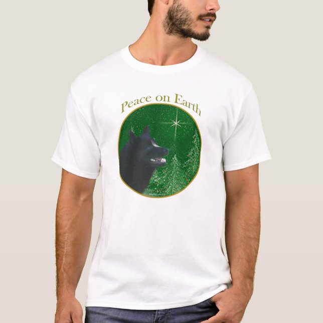 Schipperke Peace T-Shirt (Front)
