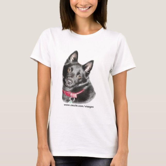 Schipperke Picture T-Shirt (Front)