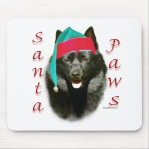 Schipperke Santa Paws Mouse Pad