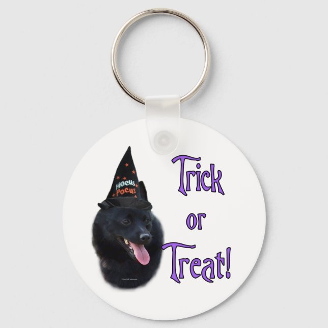 Schipperke Trick Keychain (Front)