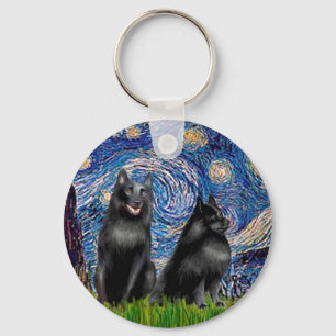 Schipperkees (two,5&6) - Starry Night Keychain