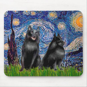 Schipperkees (two,5&amp;6) - Starry Night Mouse Pad