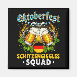 Schitzengiggles Squad Munich Beer Bavarian Magnet